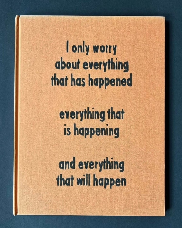 Johan Deckmann - I Only Worry About Everything, 2024, Acrylic on book