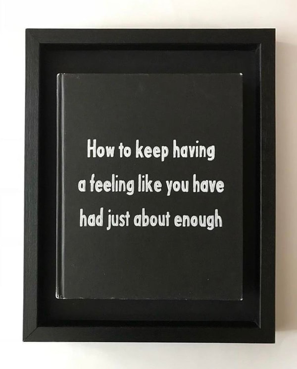 Johan Deckmann - Just About Enough, 2025, Acrylic on Book 
