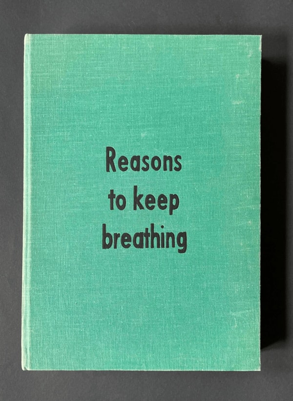 Johan Deckmann - Keep Breathing, 2024, Acrylic on book