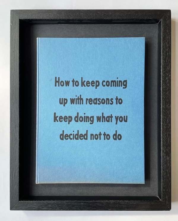 Johan Deckmann - Reasons, 2025, Acrylic on book