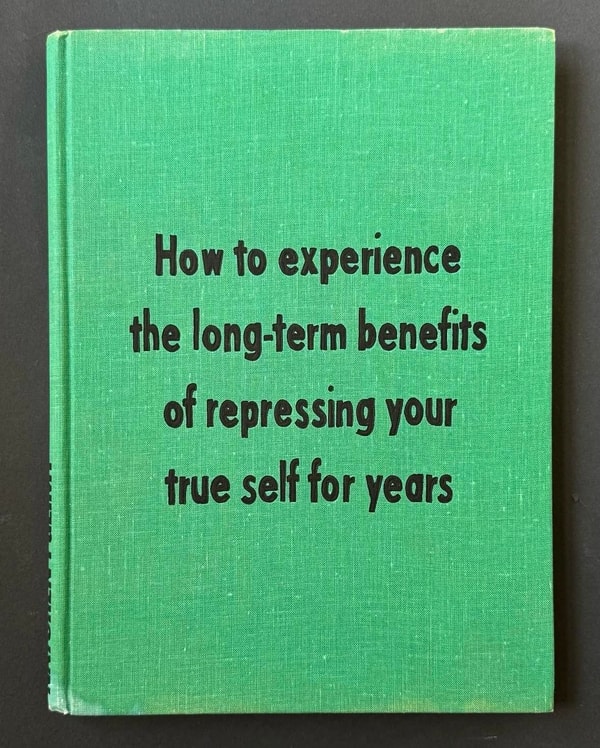 Johan Deckmann - Repressing Your True Self, 2025, Acrylic on Book