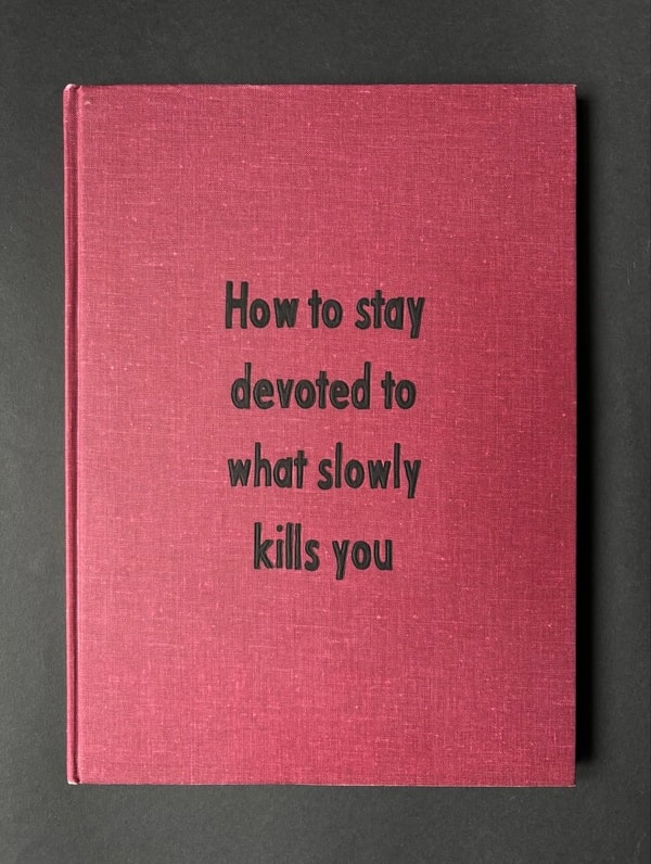 Johan Deckmann - What Slowly Kills You, 2025, Acrylic on Book