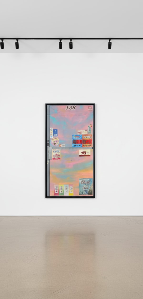 Jojo Anavim - Door No. 138, 2023, Mixed media on canvas