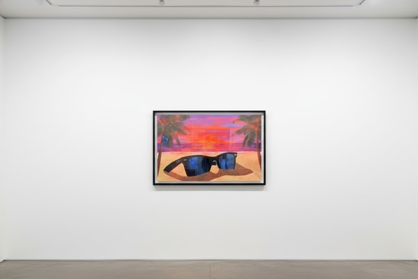 Jojo Anavim - Never Hide, 2022, Acrylic, Sand, Reflective Foil, Diamond Dust, and Spray Paint on Wood Panel