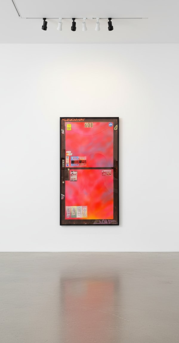 Jojo Anavim - No. 608, 2023, Acrylic, Offset, Spray Paint and Collage on Canvas