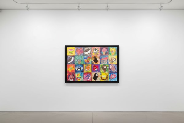 Jojo Anavim - Softee Menu, 2022, Mixed Media On Canvas