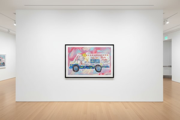 Jojo Anavim - Softee Truck, 2024, Acrylic on canvas