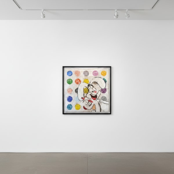 Jojo Anavim - Trix Bunny (Spots), 2023, Acrylic and Oil Stick on Canvas