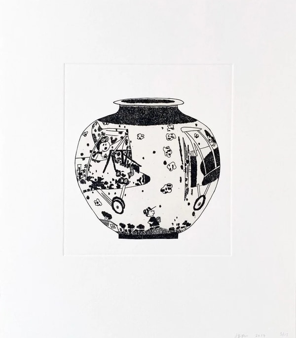 Jonas Wood - 8 Pots (6), 2017