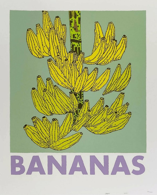 Jonas Wood - Bananas, 2021