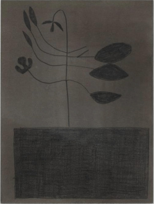 Jonas Wood - Black Plant, 2010