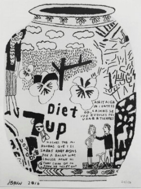Jonas Wood - Diet 7Up Pot, 2016