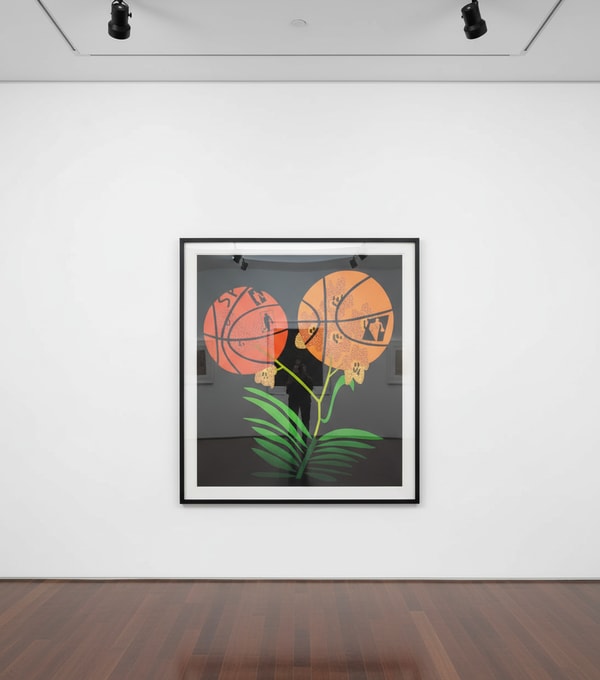 Jonas Wood - Double Basketball Orchid (State II), 2017