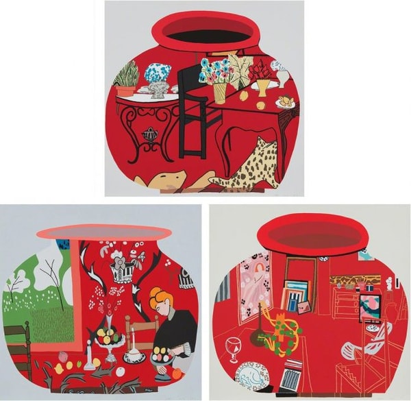 Jonas Wood - Matisse Pots, 2017