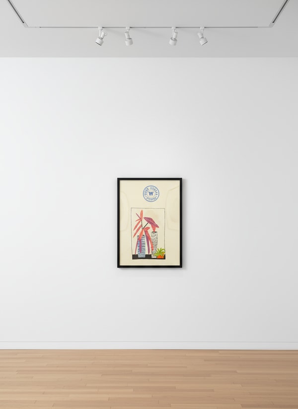 Jonas Wood - Notepad Doodle III (State 1), 2018, Color lithograph on white Rives paper