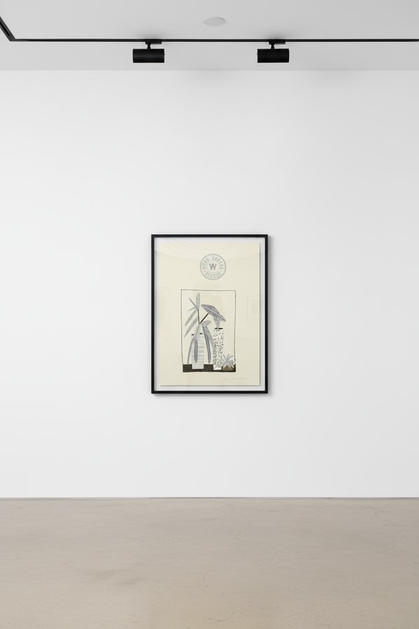 Jonas Wood - Notepad Doodle III (State 3), 2018, Color lithograph on white Rives paper