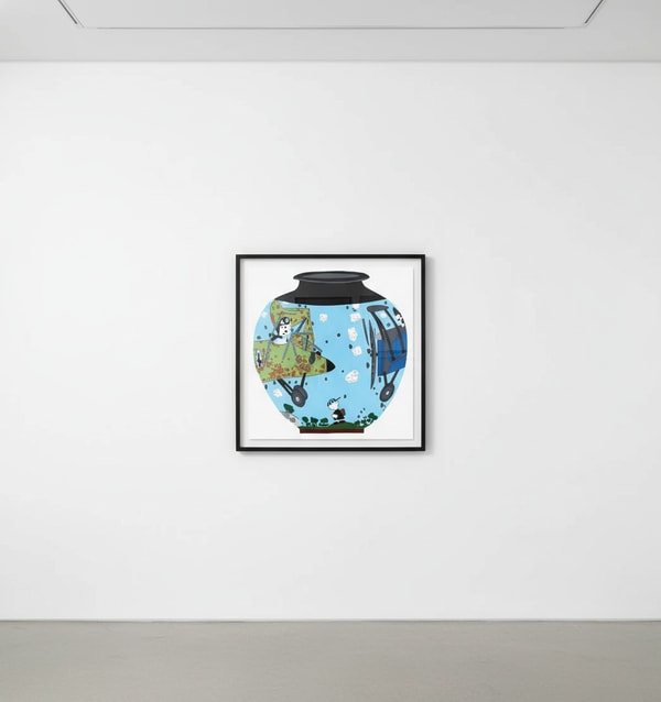 Jonas Wood - Snoopy Pot, 2019-2020