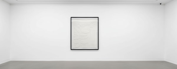 Jonas Wood - Three Clippings (White) (Set Of Three), 2018, Mixografia prints on handmade paper