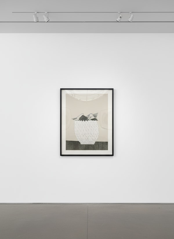 Jonas Wood - Untitled (Basketball Wallpaper), 2013