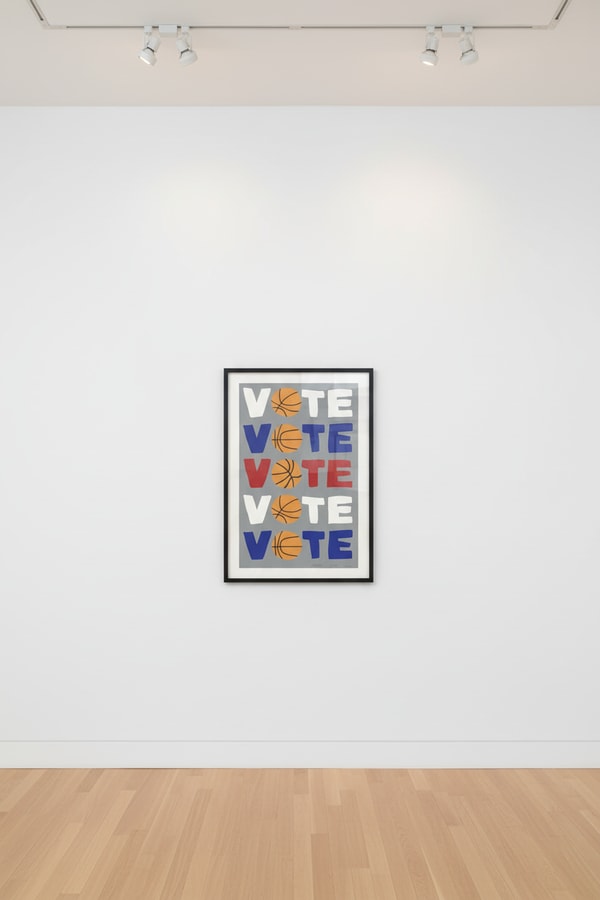 Jonas Wood - Vote, 2018, Offset Lithograph
