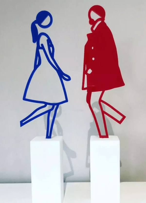 Julian Opie - Amelia and Jeremy, 2019