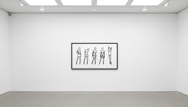 Julian Opie - Bijou Gets Undressed 7, 2004