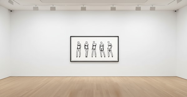 Julian Opie - Bijou Gets Undressed 8, 2004