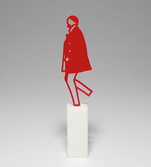 Julian Opie - Jeremy, 2019, Polished acrylic on mat Corian base (resin stone mix)