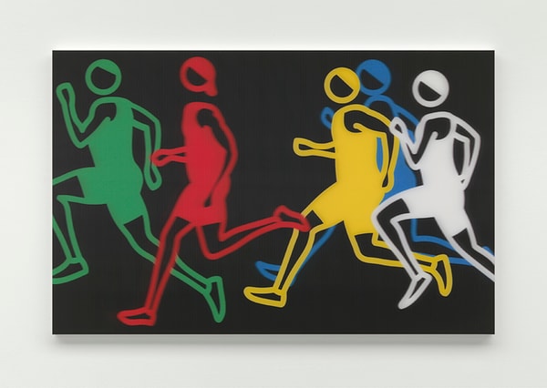 Julian Opie - Men sprinters 1, 2024