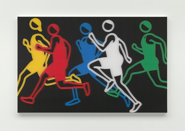 Julian Opie - Men sprinters 3, 2024
