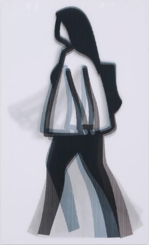 Julian Opie - Old Street Walkers: Long Hair, 2022
