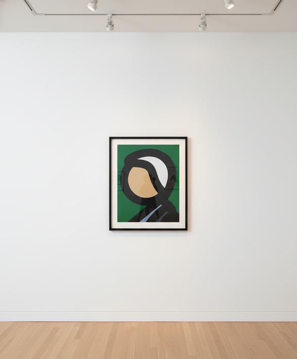 Julian Opie - Paper Head 8, 2019