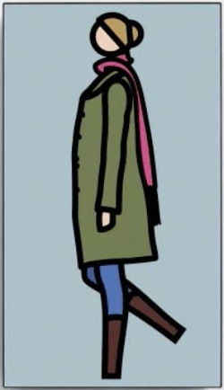Julian Opie - Sian Walking 3, 2013