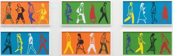 Julian Opie - Street 1 - 6, 2020