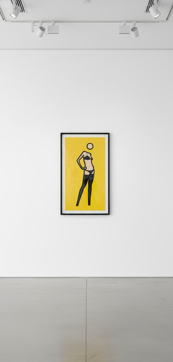 Julian Opie - This Is Keira 03, 2004, Silkscreen on painted wooden board