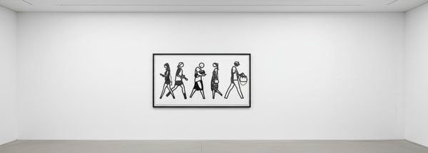 Julian Opie - Walking In Melbourne 4, 2018