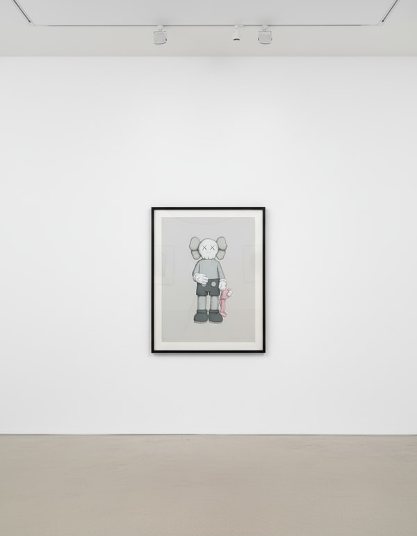 KAWS - Share, 2022, Screen print on Stonehenge gray paper