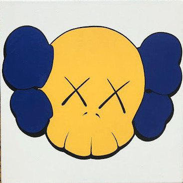 KAWS - Skull, Acrylic on canvas