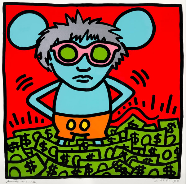 Keith Haring - Andy Mouse 1, 1986