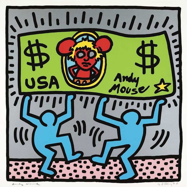 Keith Haring - Andy Mouse 3, 1986