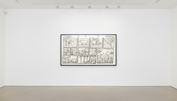 Keith Haring - Blueprint Drawing 1 (Littmann PP. 174 - 175), 1990                                   1990, Silkscreen
