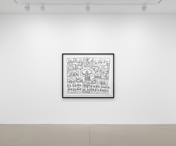 Keith Haring - Blueprint Drawing 10 (Littmann PP. 180), 1990
