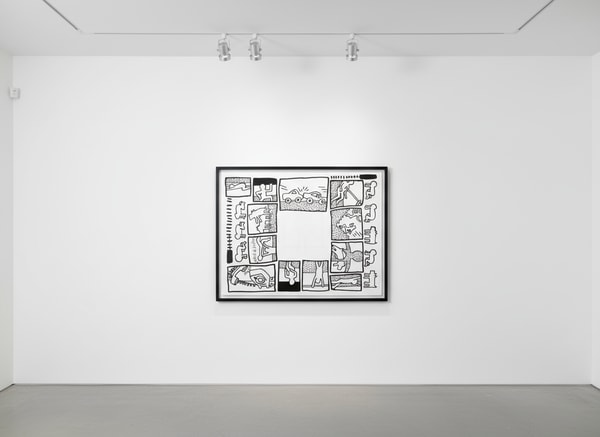 Keith Haring - Blueprint Drawing 4 (Littmann PP. 177), 1990, Silkscreen