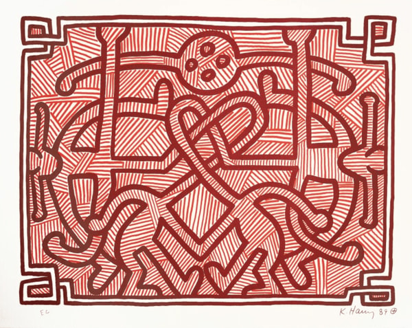 Keith Haring - Chocolate Buddha 2 (Littmann PP. 124), 1989