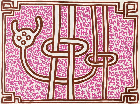 Keith Haring - Chocolate Buddha 3 (Littmann PP. 124), 1989