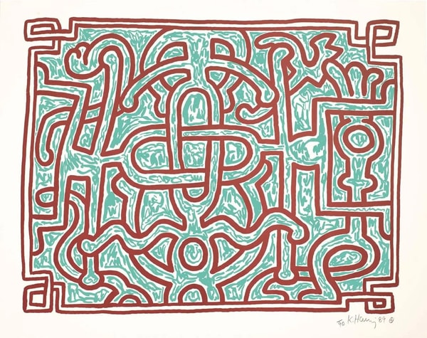 Keith Haring - Chocolate Buddha 5 (Littmann PP. 125), 1989