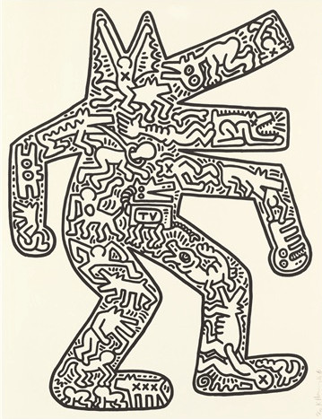 Keith Haring - Dog (Littmann PP. 49), 1985