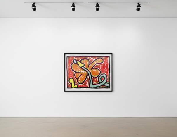 Keith Haring - Flowers 5 (Littmann PP. 167), 1990