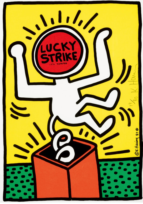 Keith Haring - Lucky Strike 3 (Littmann PP. 78), 1987