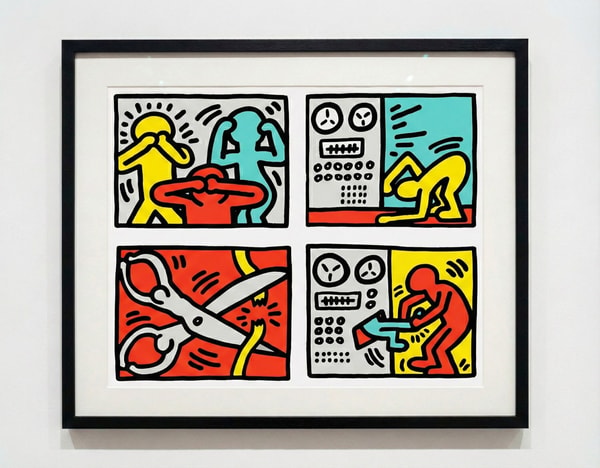 Keith Haring - Pop Shop Quad III (Littmann PP. 142), 1989